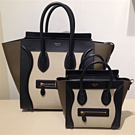 celine nano luggage size|celine nano luggage tote bag.